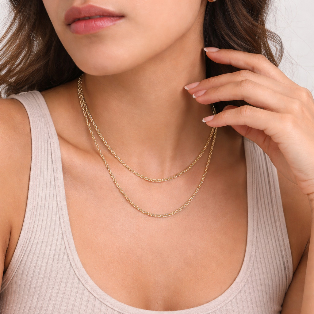10k Real Gold Rope Chain 2mm 2.5mm 3mm 4mm 5mm 6mm 7mm 8mm 18-30 Inch Men Women