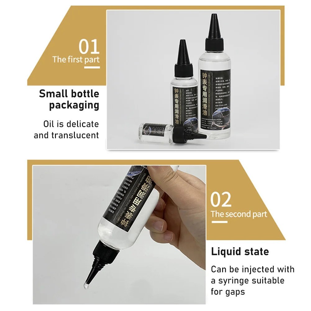 Watch Oil Lubricant Mechanical Movement Clock Repair Supply Kit 10ml 50ml 100ml