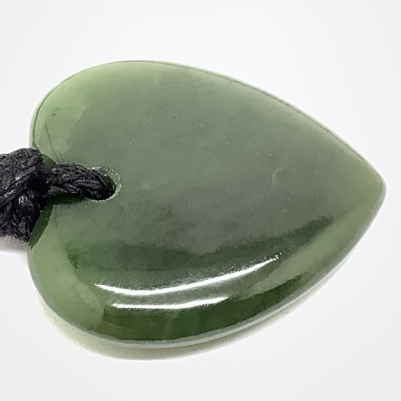 Canada Jade Heart Pendant British Columbia Green Nephrite Jade Stone Necklace