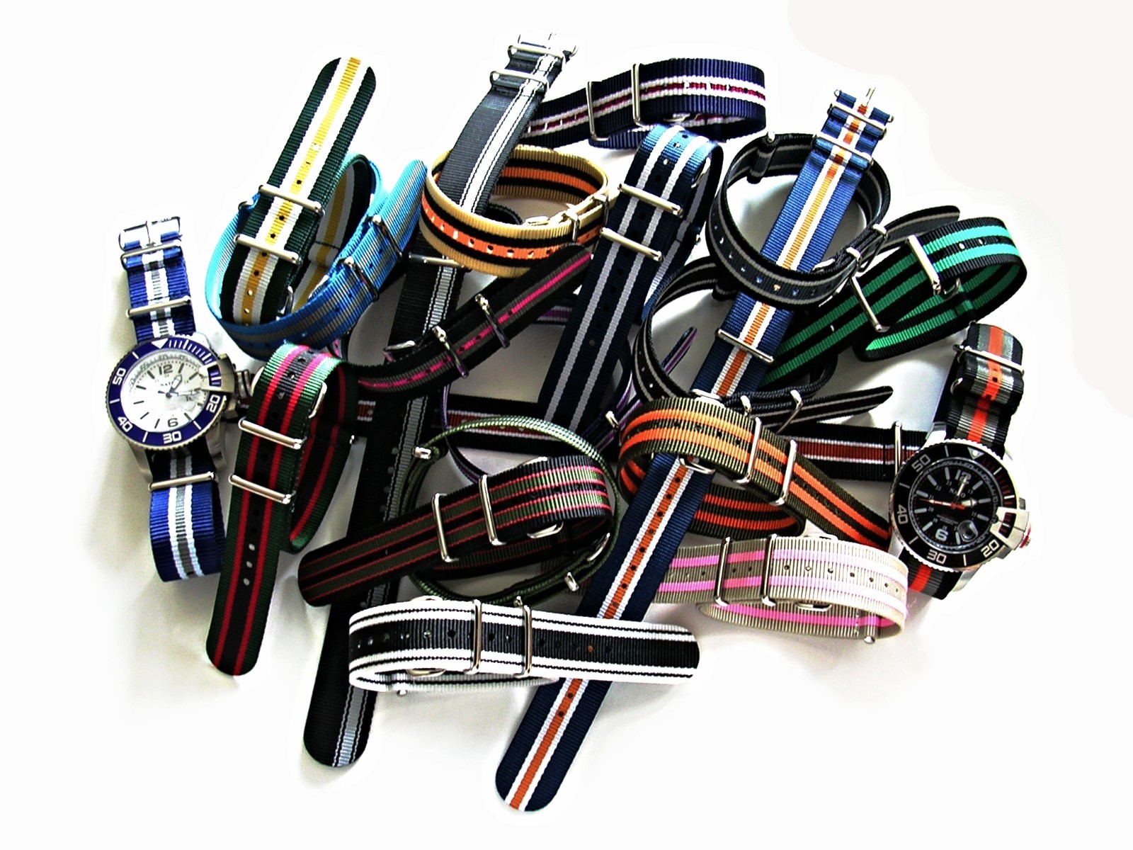 NATO G10 ® 5 Stripe Prem nylon watchband Sport strap Military RAF bond IW SUISSE