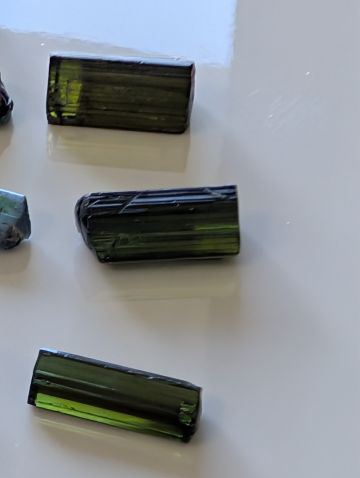 USA seller 15.5 ct IF flawless closed C tourmaline facet rough gemstone specimen