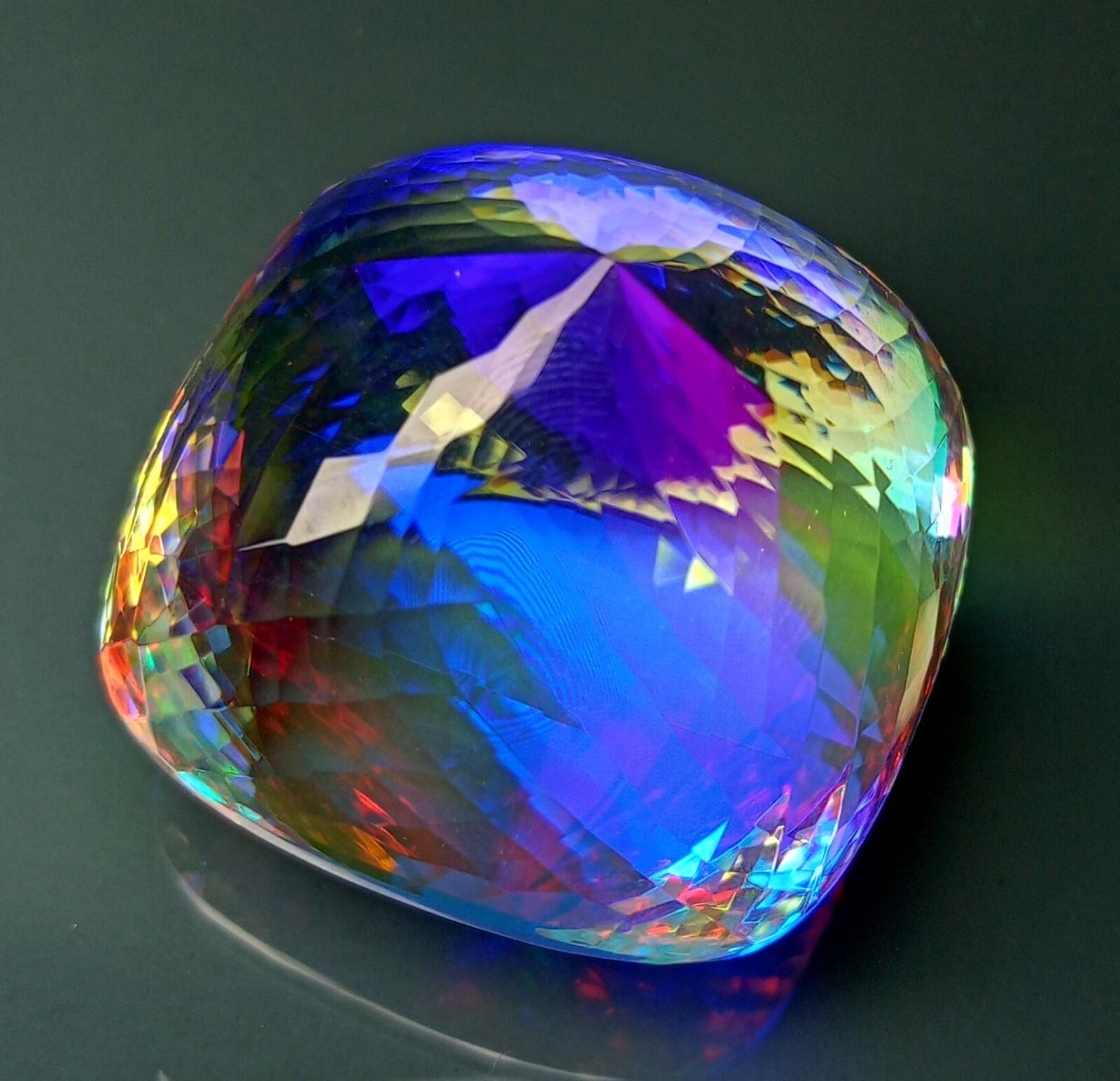 Mystic Topaz EGL Certified Cushion Cut 220.75 Ct Natural Loose Gemstone KH456