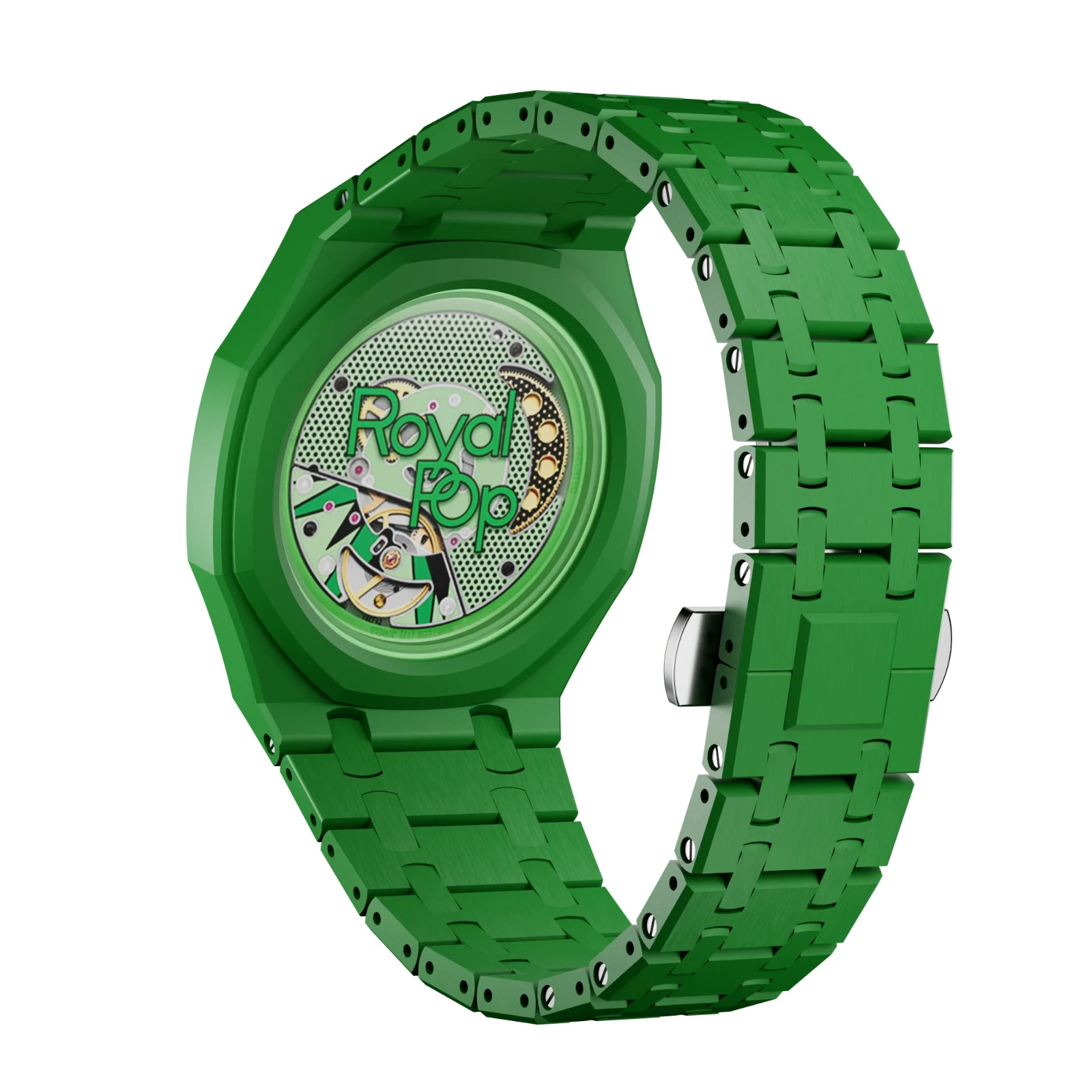Luxury Mod Kit For AP x Swatch Royal Pop Bioceramic Rubber Strap Case