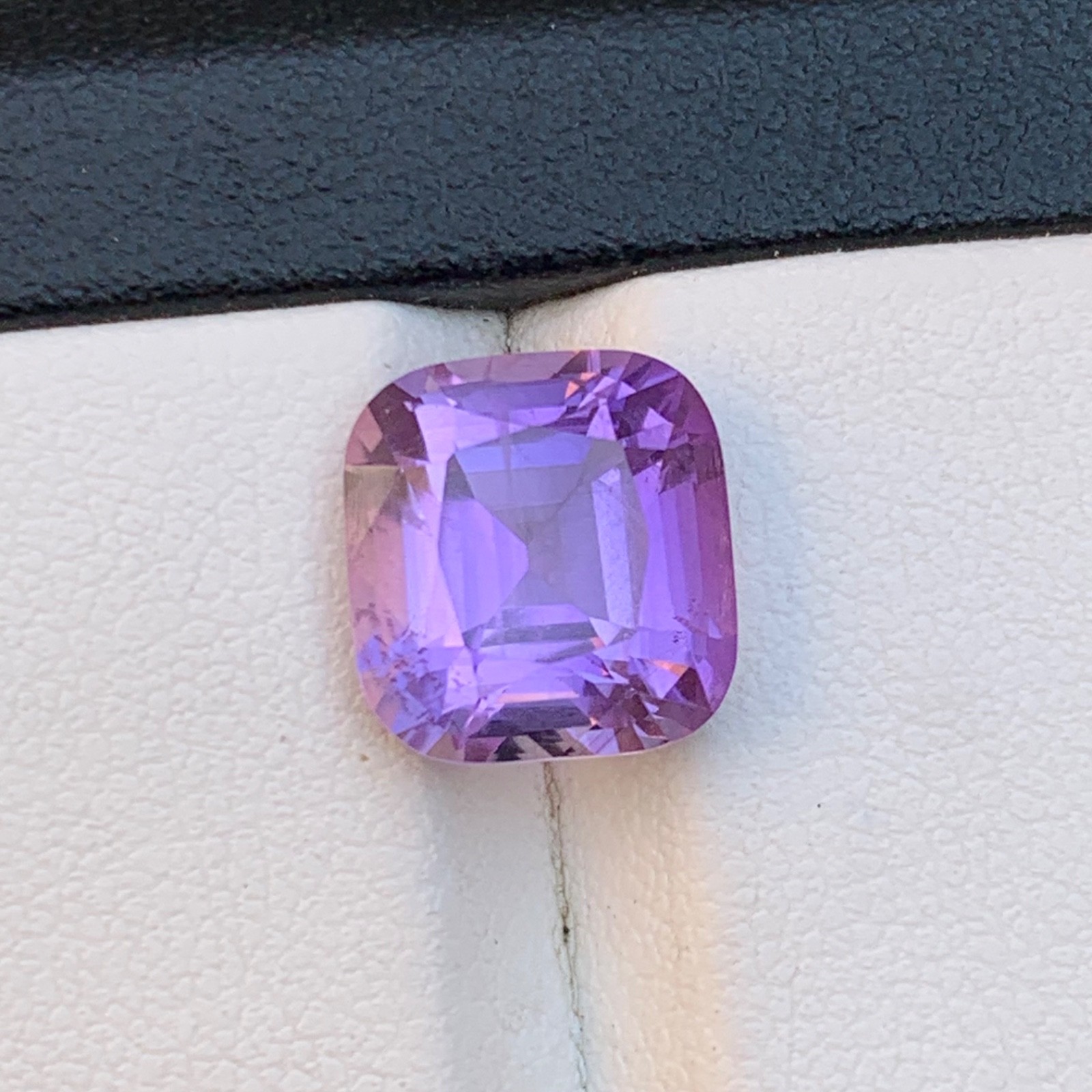 Natural Purple Amethyst 5 Carat Square Cushion Cut Loose Gemstone for Ring