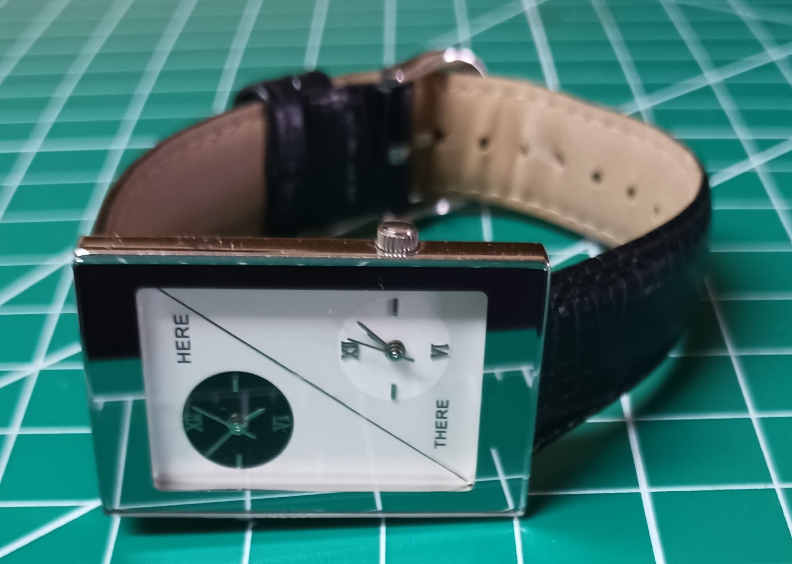 Oui Art custom watch with a Japanese movement and stainless steel back