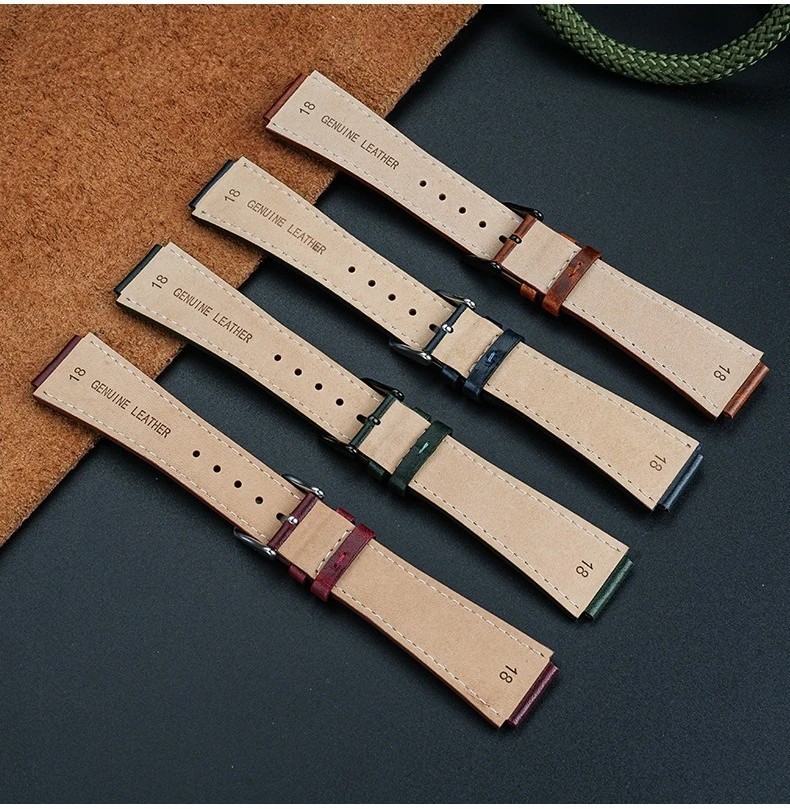 For Casio AE1200 AE1300 W-216H/W-218/WS-1400 W-737H Retro Leather Watch Strap 18