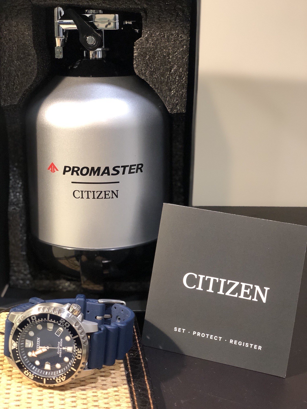 Citizen Eco-Drive Promaster BN0151-09L Blue Divers Watch **Excellent Condition**