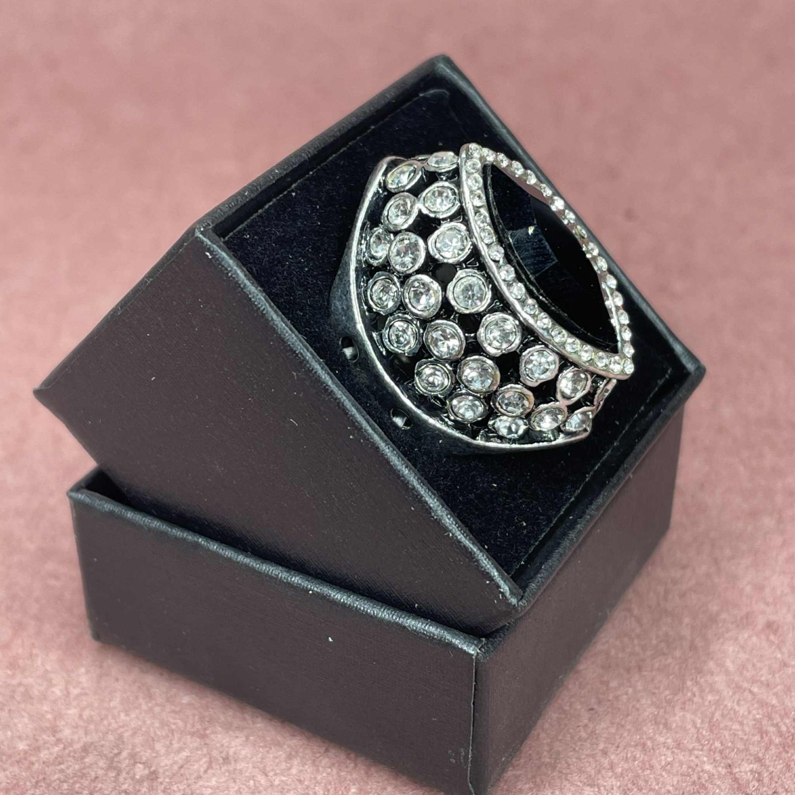 Morticia Addams Family Ring Replica Gothic Jewelry for Morticia Cosplay Costume