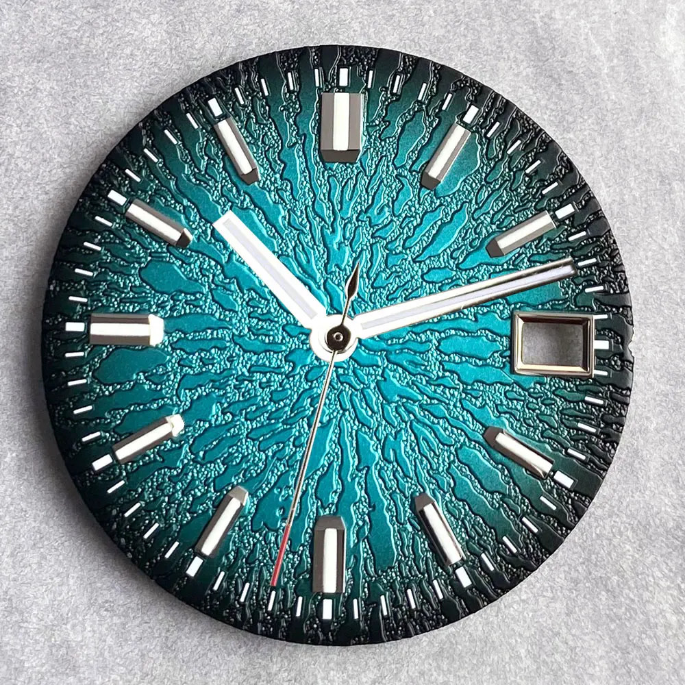 Tandorio 29mm No logo Watch Mod Dial For NH35 NH38 PT5000 Luminous Vintage Dial