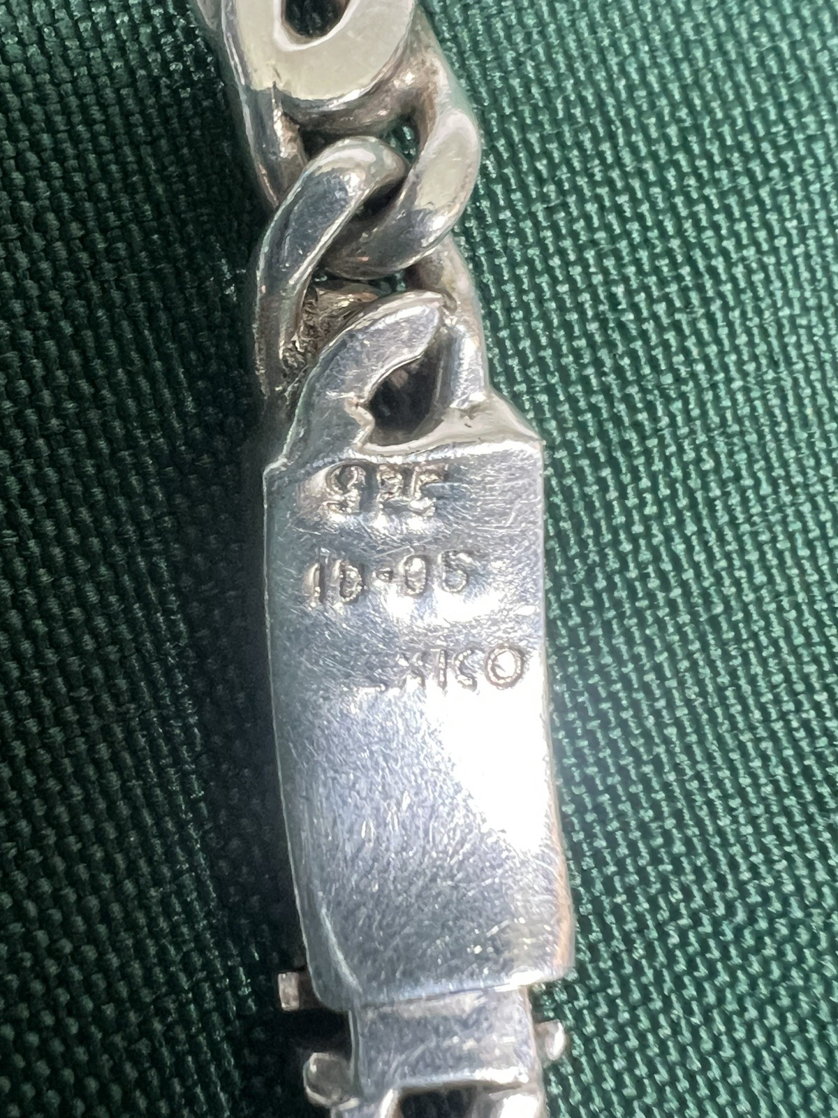 VTG MEXICO 925 STERLING SILVER ANCHOR SCROLL MARINERS CHAIN LINK NECKLACE 94g