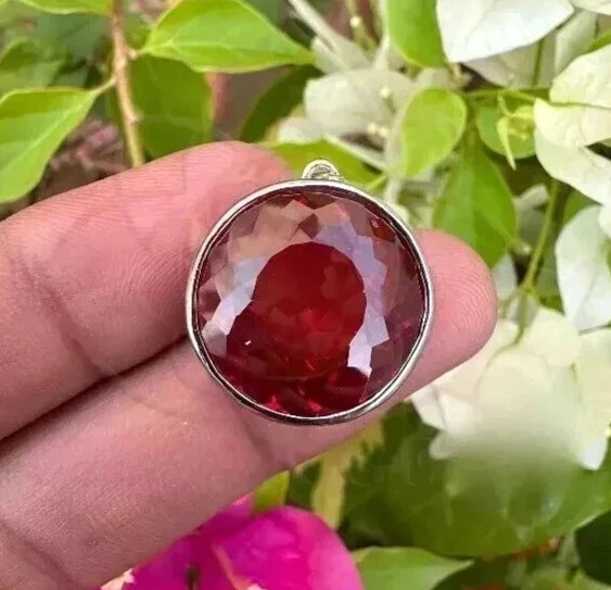 28 Ct Natural Round PAINITE 925 Solid Silver Pendant Loose Gemstone Certified
