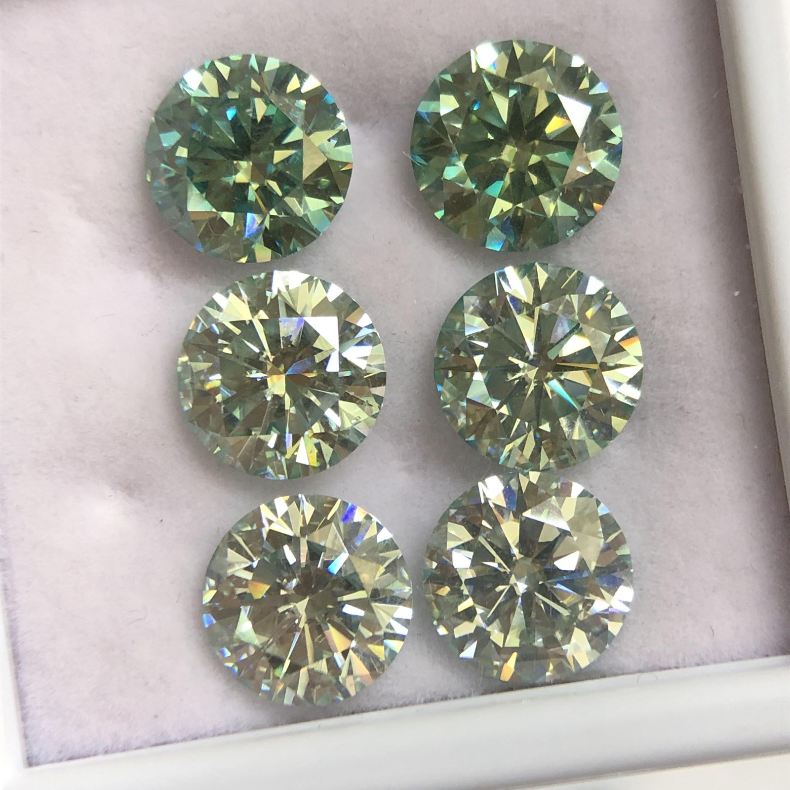 GRA Certified Loose Moissanite Stones D Colorful VVS1 All Sizes