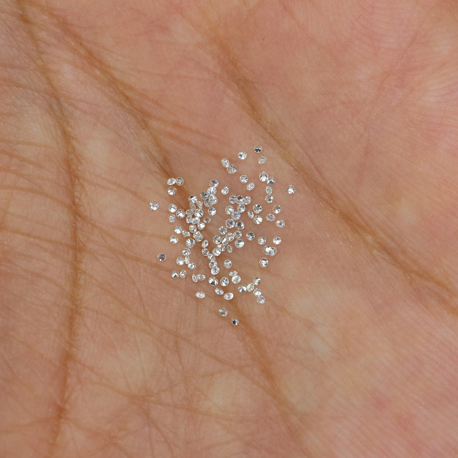 Real Natural Loose Diamond Round 100 Pcs Lot I1-I3 Clarity G-H White Color Q01