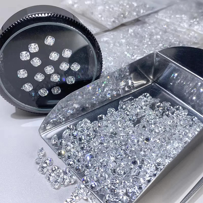 US GRA Cushion Cut 0.1-4ct Moissanite Loose 1-10pcs D Color VVS1 Wholesale Price