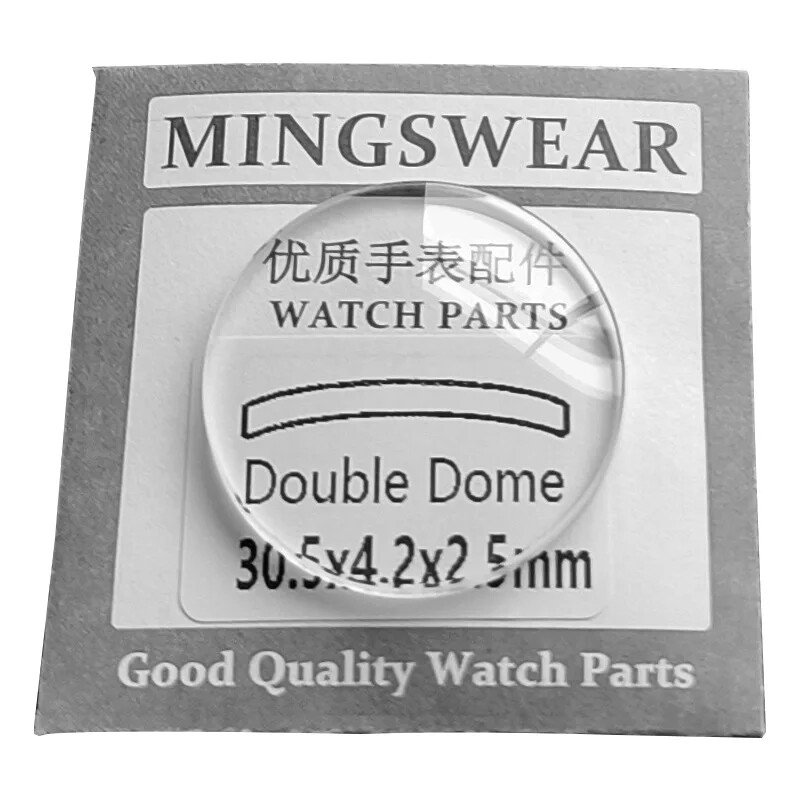 2.5mm Double Dome Mineral Glass 30mm-38.5mm Round Replacement Watch Crystal Lens