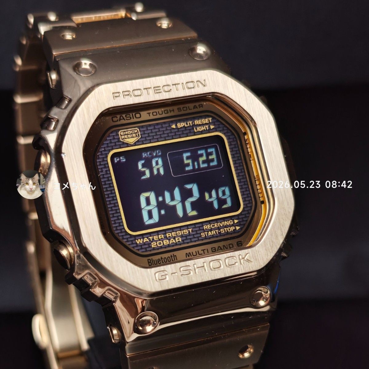 Good Condition Casio G-Shock GMW B5000GD 9JF No.gs3164