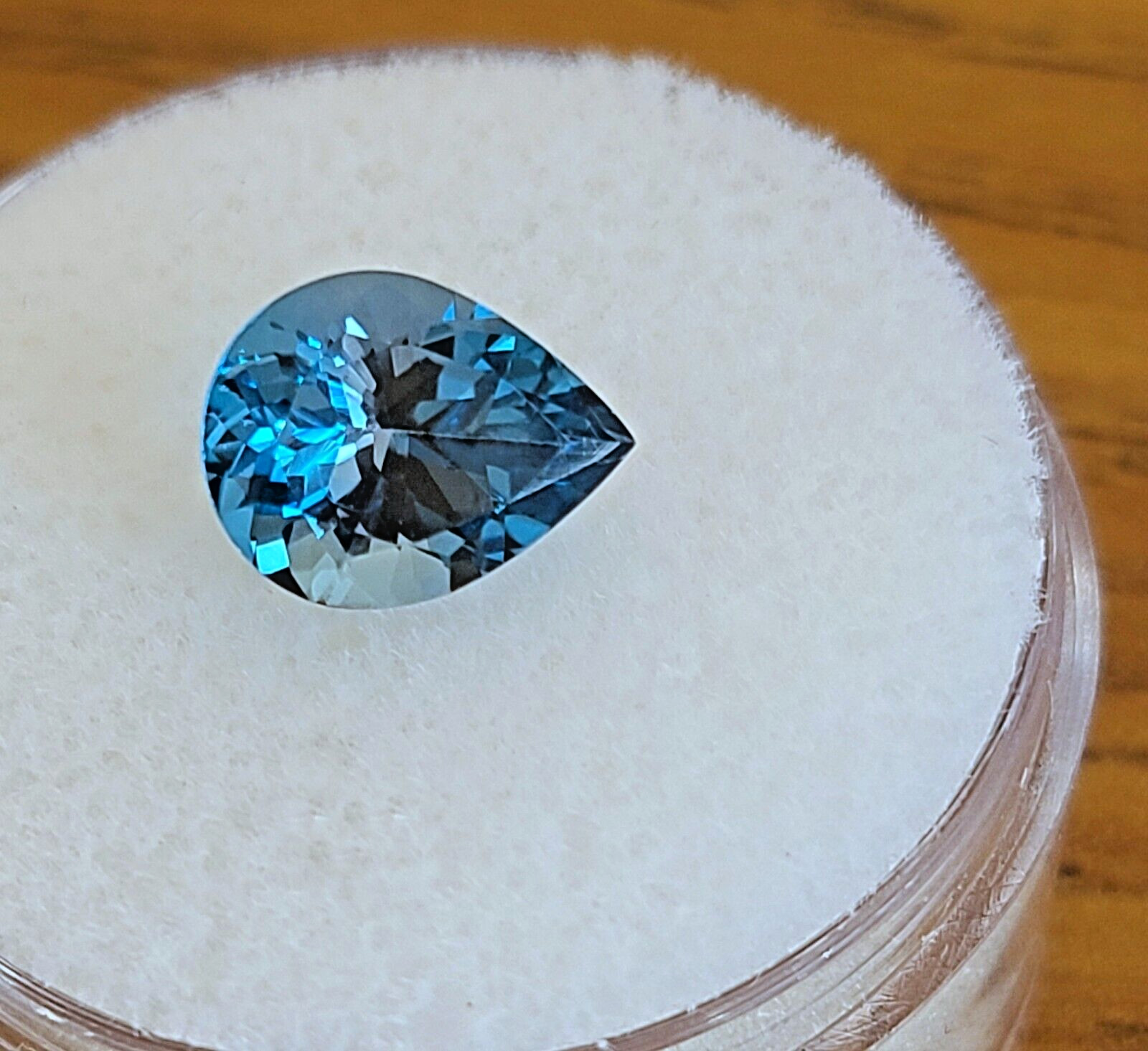 Blue Topaz 2.00 Ct. London Blue Topaz Gemstone Pear Shape 9 X 7 mm Loose Stone