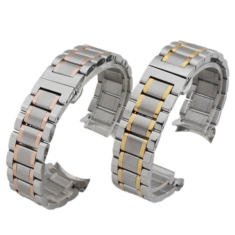 Premium Solid Stainless Steel Watch Strap Band Metal Business 12-26mm Universal