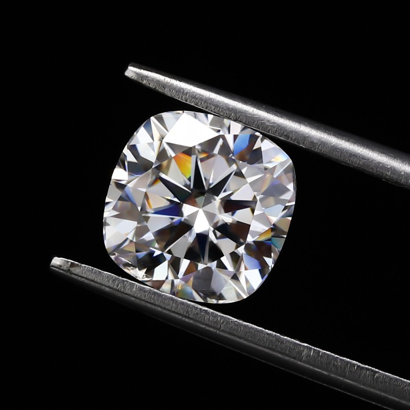 US 0.1-10ct Cushion Cut D Color Moissanite Loose VVS1 GRA Certificate Wholesale