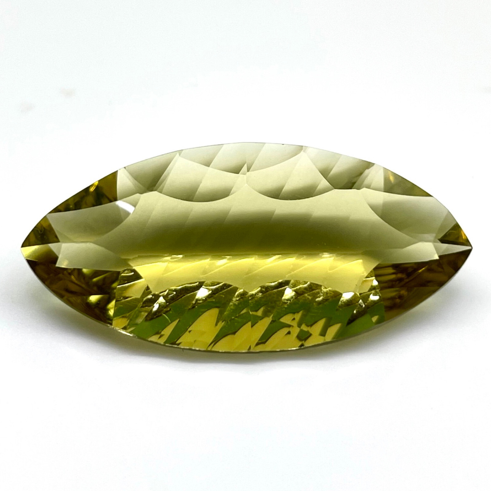 VVS 18.10 Cts Natural Lemon Citrine Marquise Custom Cut Top Quality Gemstone
