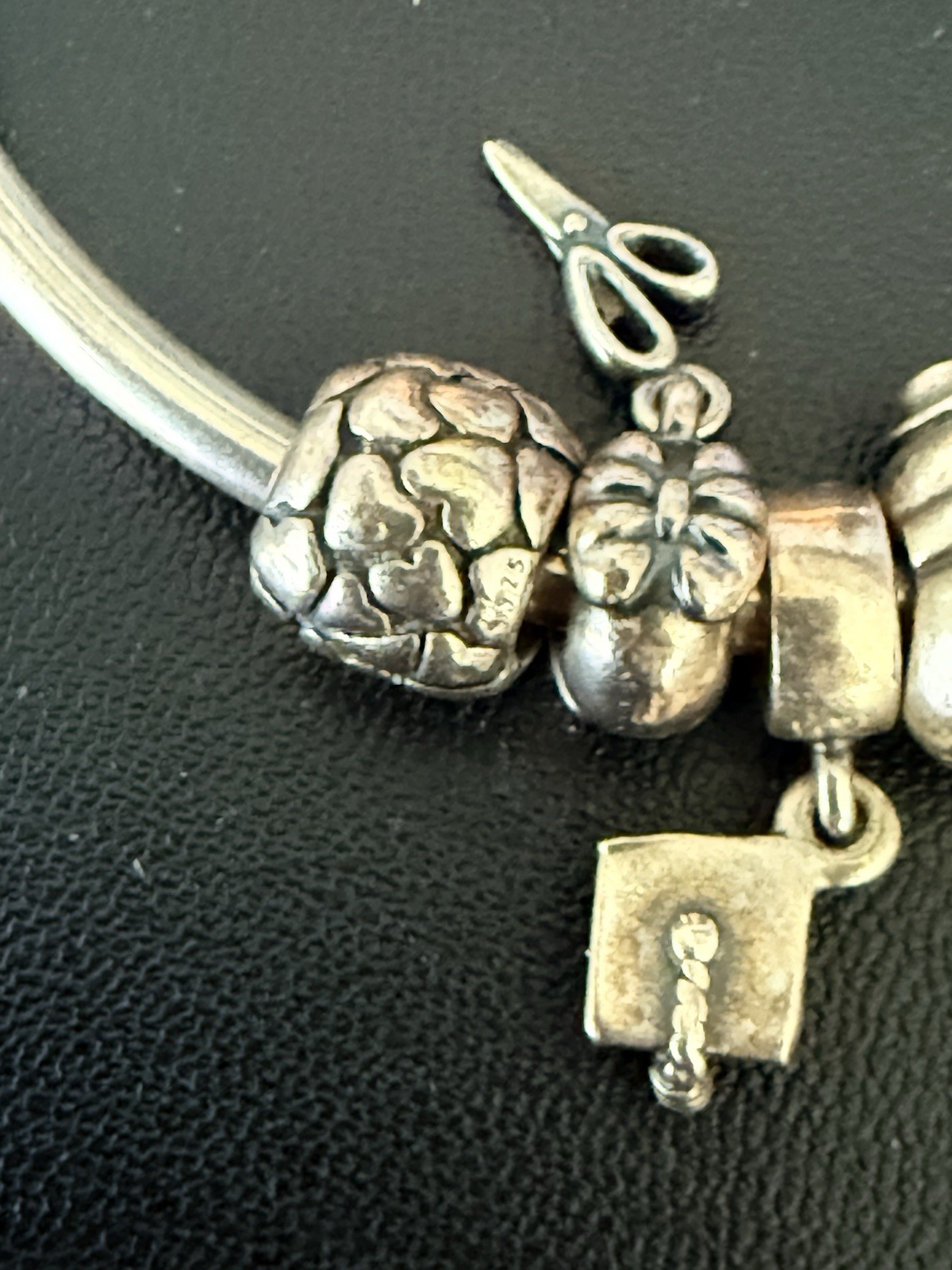 Pandora Sterling Silver 925 ALE One In a Million Bracelet 7 With Retired Charms