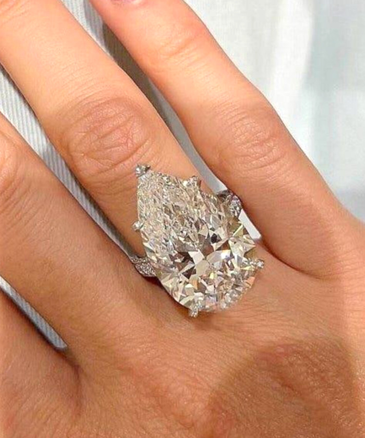 925 Silver, Off White Diamond Ring with Accents, RARE 33 Ct Certified Treated