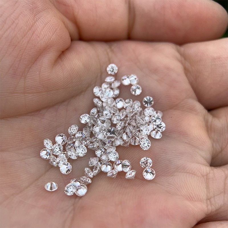 100Pcs White D Color Loose Moissanite Stone Round VVS1 2.5mm For Jewelry Making