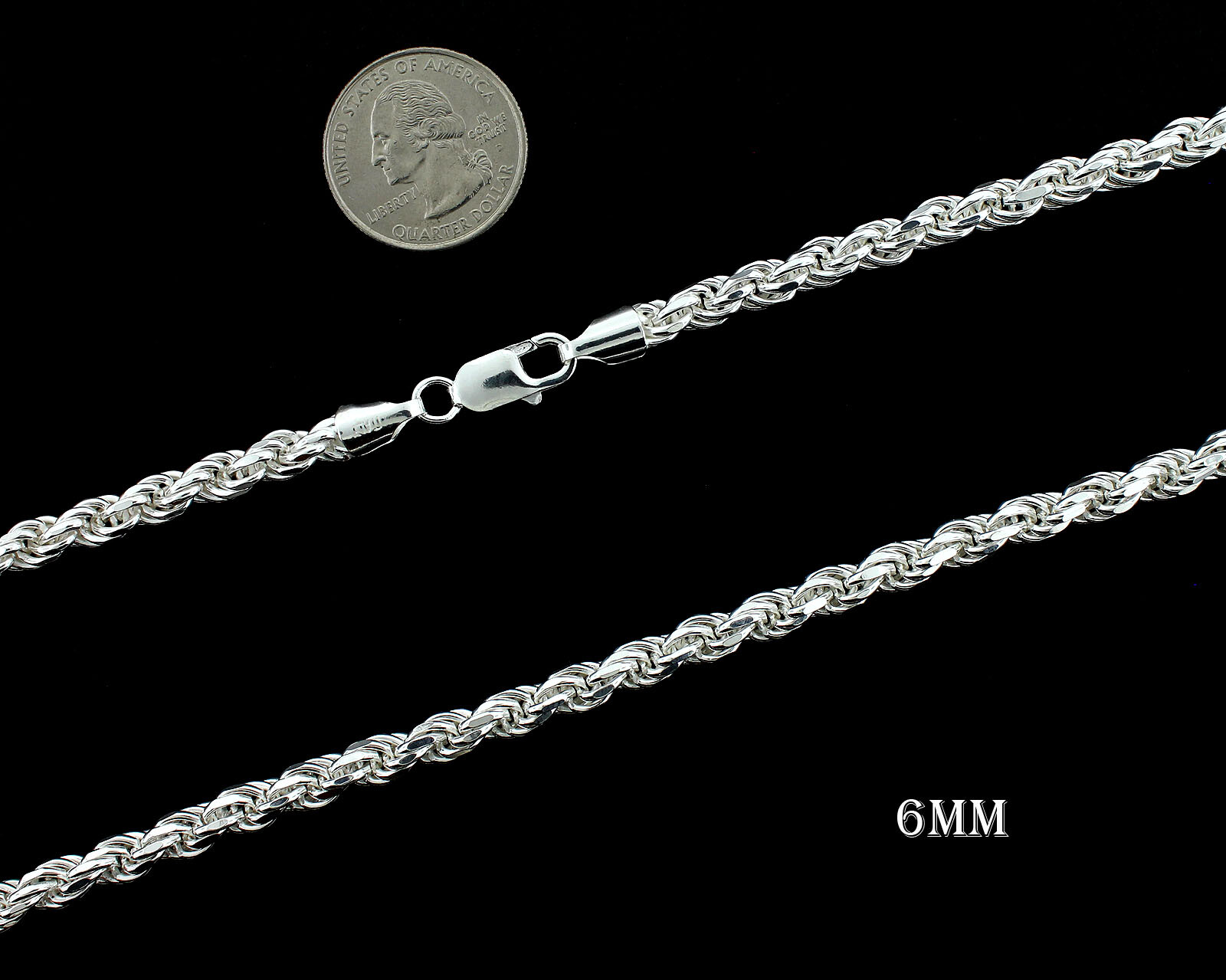Real Solid 925 Sterling Silver Diamond Cut Chain Italian Necklace Bracelet