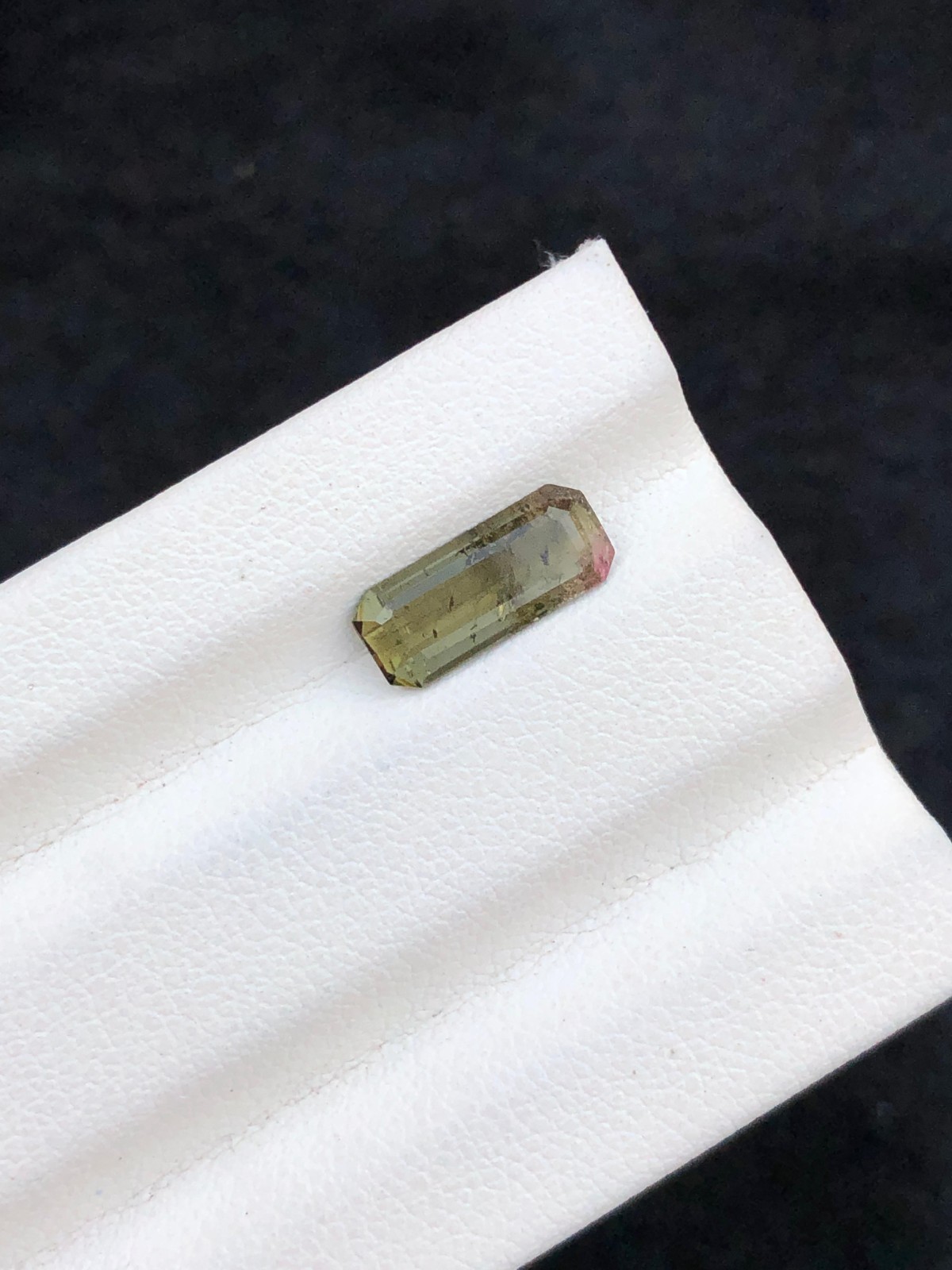 1.30 CT Natural Cut Tourmaline emerald Shap loose gemstone from Afghanistan.