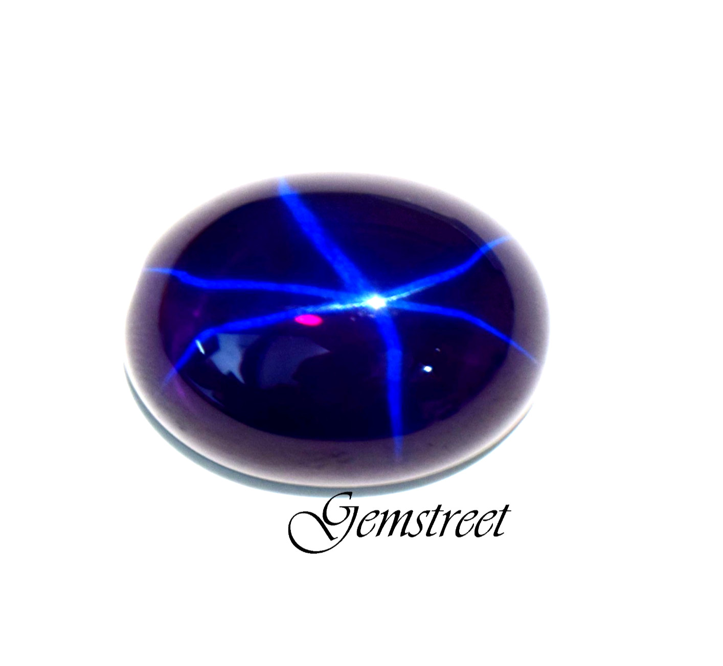 Ceylon Purple Star Sapphire 27.10 Ct 6 Ray Cabochon Cut Certified Loose Gemstone