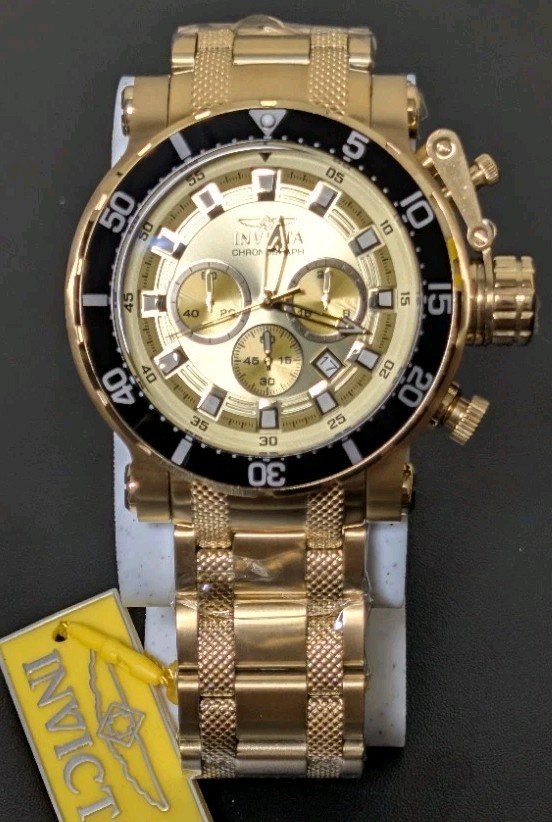Invicta Coalition Forces Men’s Watch (Model 49093) – Triple Gold & Black