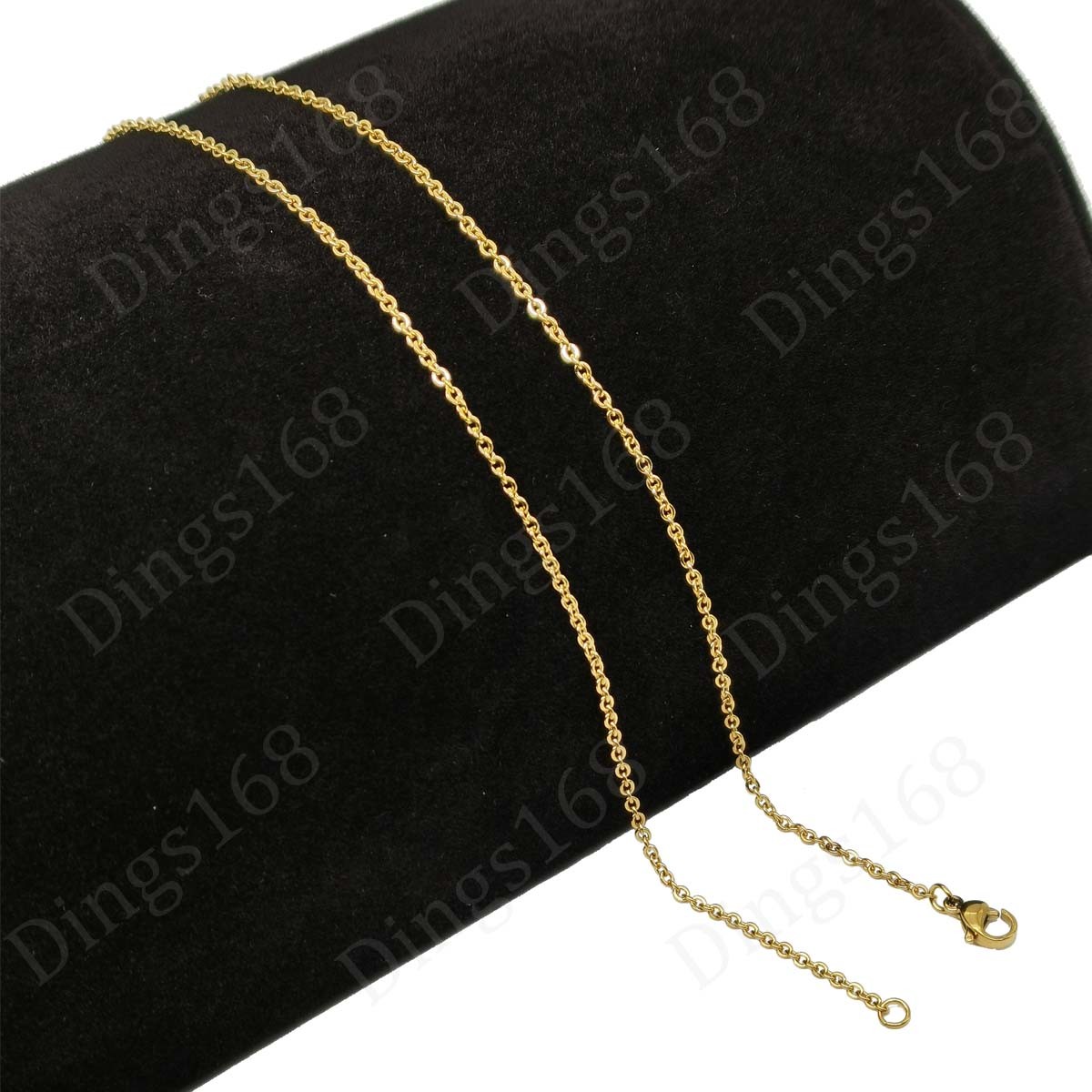 18K Gold Filled Tarnish-Resist/Nickel-Free 18inch 2mm Cable Chain Necklace L146G