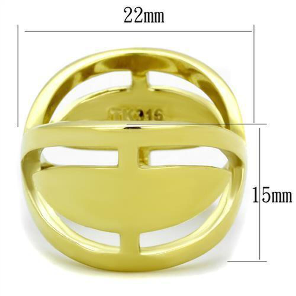 Gold Womens Ring Anillo Para Mujer 316L Stainless Steel Ring 316L Stainless Stee