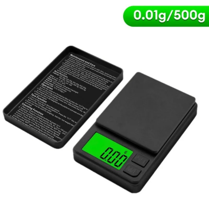 500g x 0.1g Digital Pocket Scale Mini Jewelry Food Gram LCD Balance USA