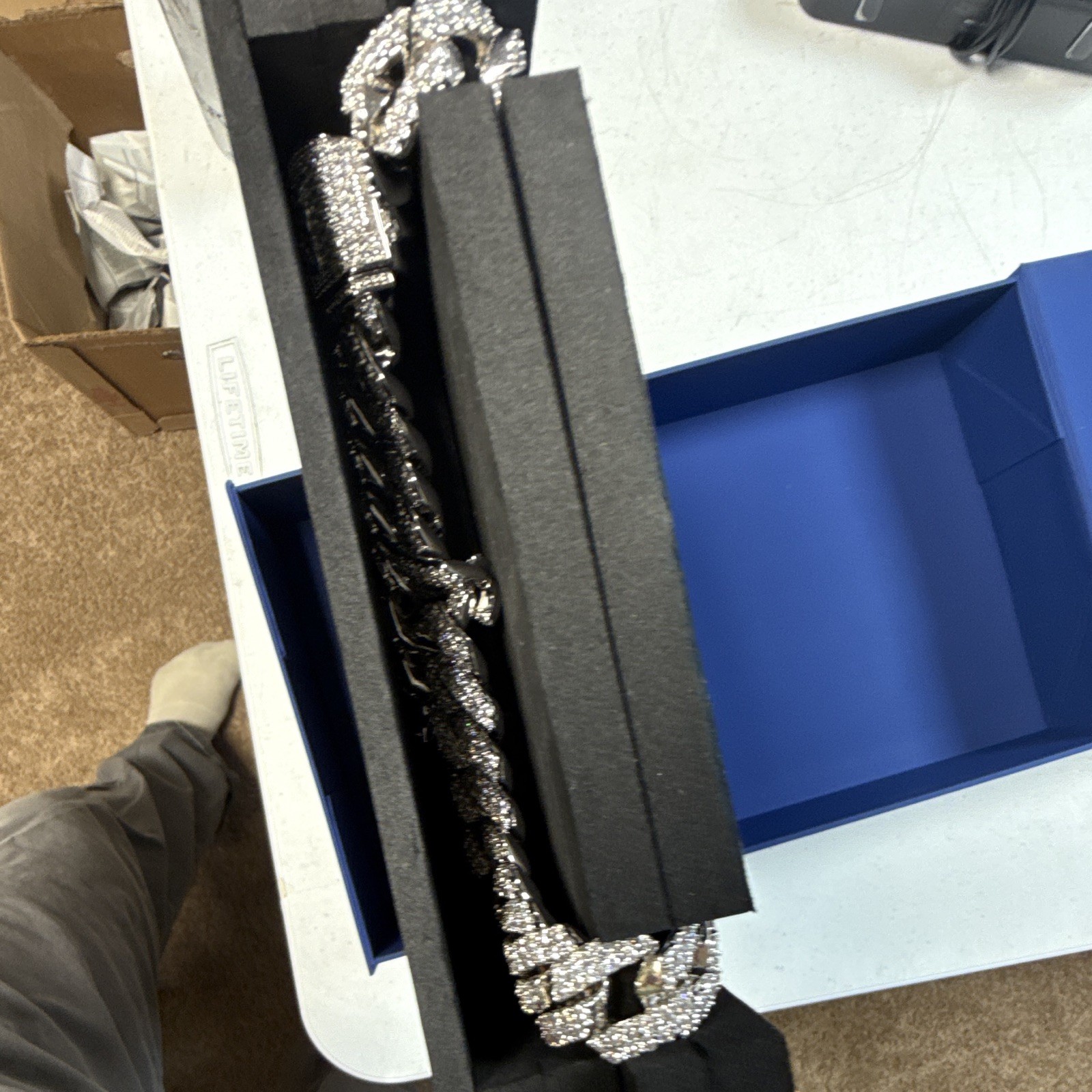 GLD x Bud Light NFL Men’s Cuban Link Chain Necklace Can Charm Pavé Signed