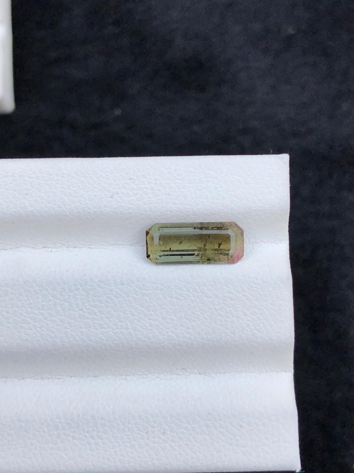 1.30 CT Natural Cut Tourmaline emerald Shap loose gemstone from Afghanistan.