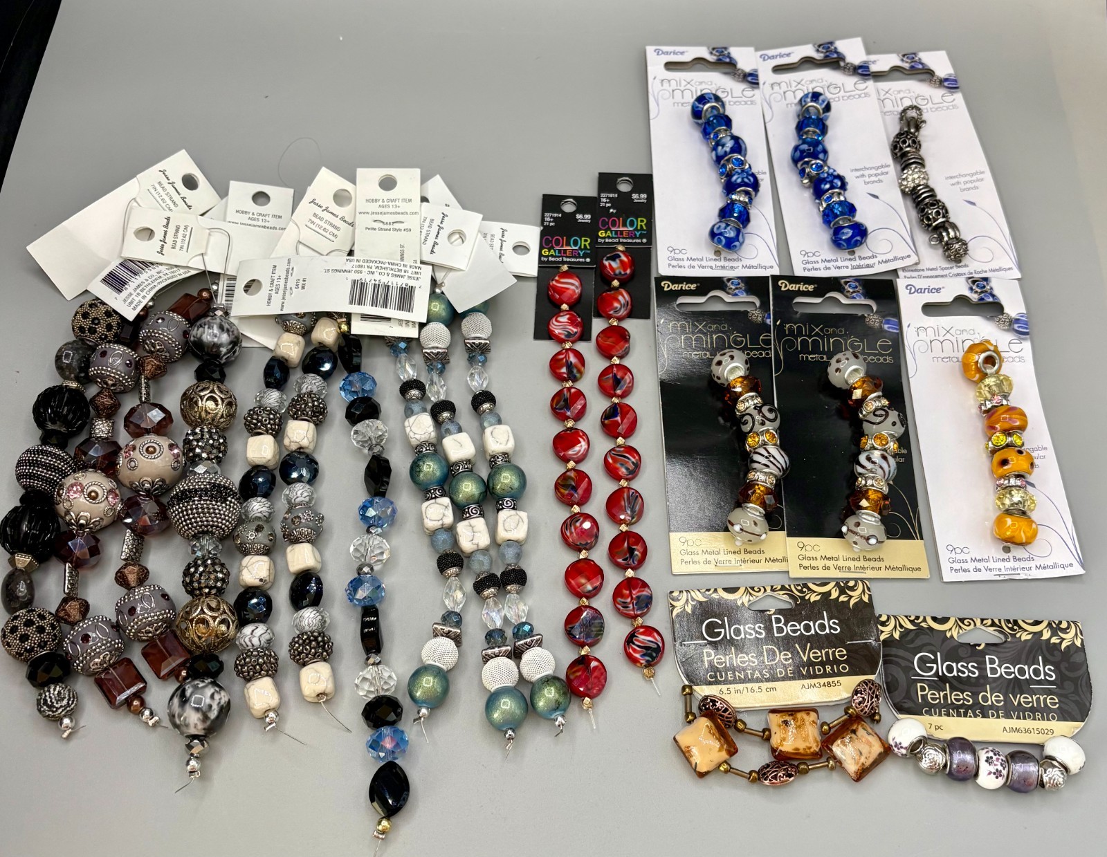 New with tags 20 bead groups for Jewelry making at only $2.00 each.