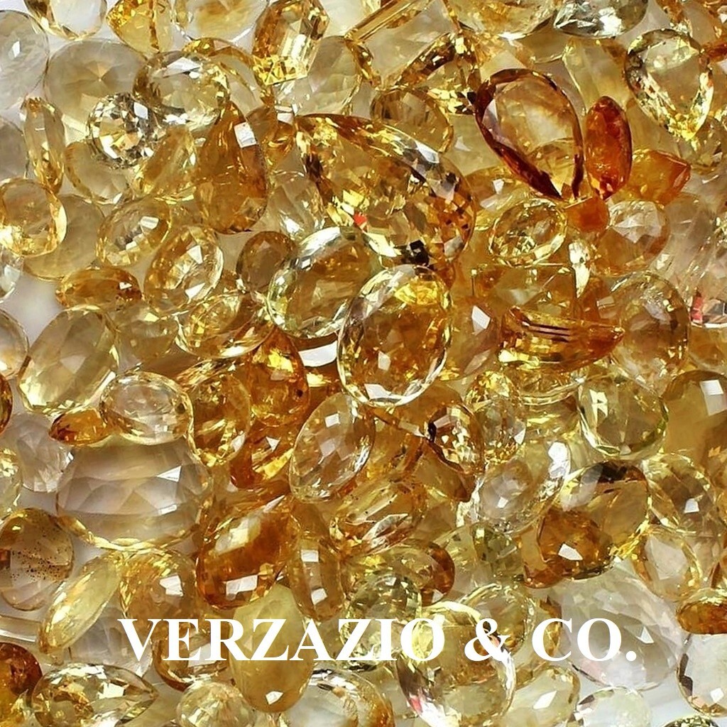 25+ CARAT CITRINE GEM LOOSE GEMSTONE MIXED LOT NATURAL CITRINE GEM GEMSTONES