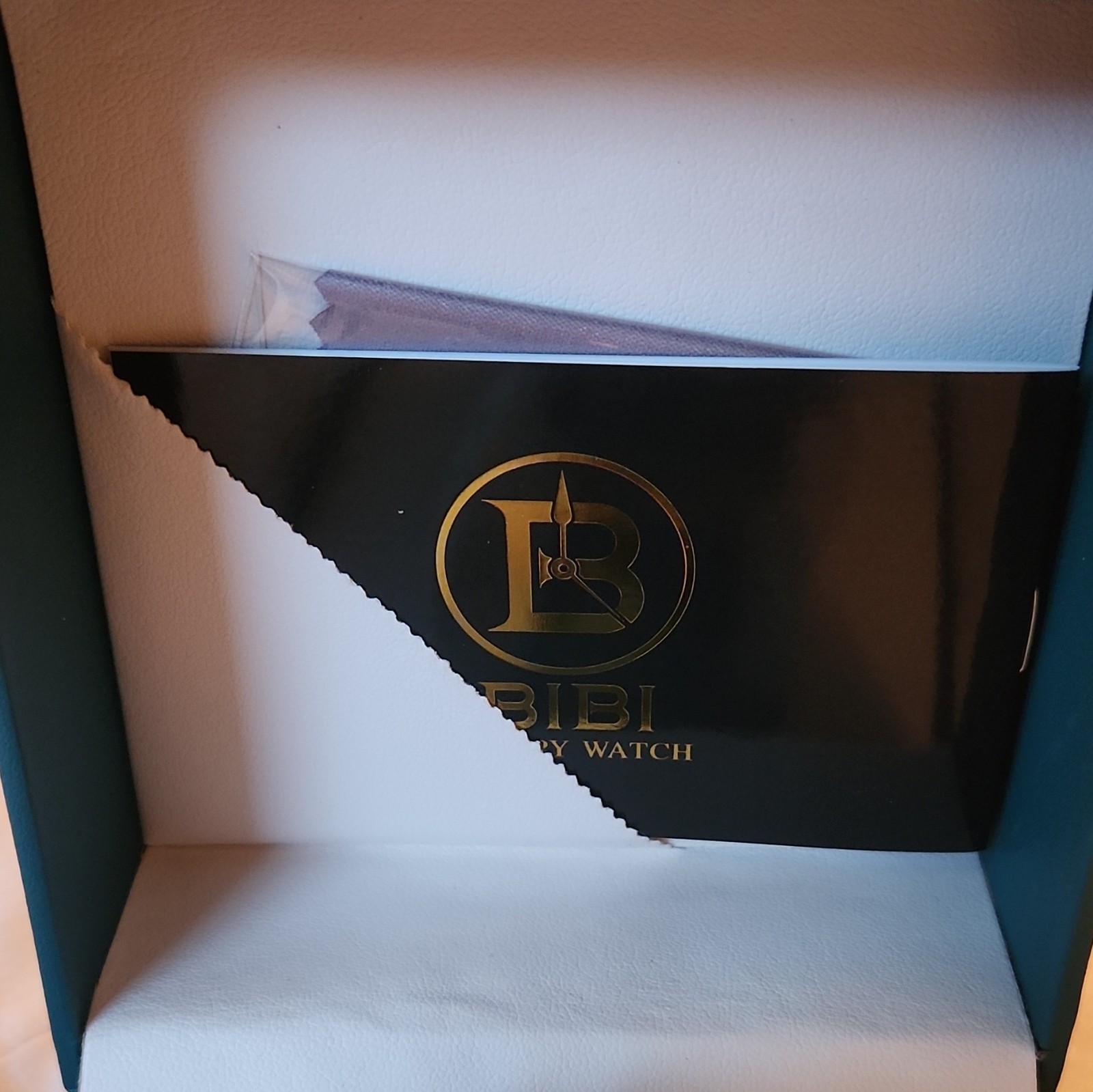 BIBI Luxury Watch Quartz Black Dial Black Rubber Strap 50m w/ Box/Manual