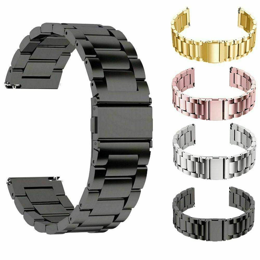 18/20/22mm Metal Stainless Steel Watch Band Strap Replacement Wristband Bracelet
