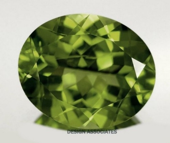 PERIDOT 9 x 7 MM OVAL CUT ALL NATURAL