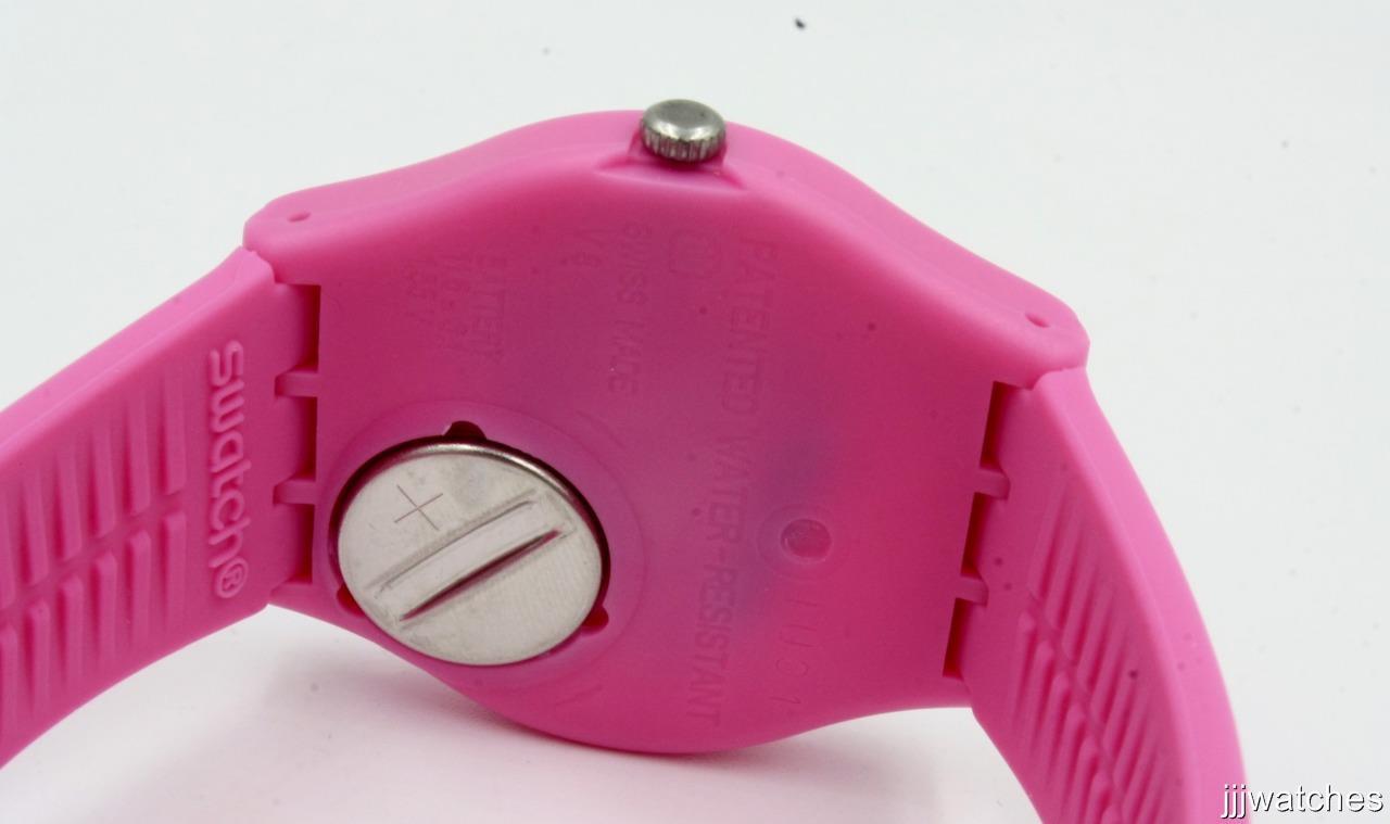 New Swiss Swatch Originals Flowerfull Get Lucky Pink Women Watch 34mm GP147 $80