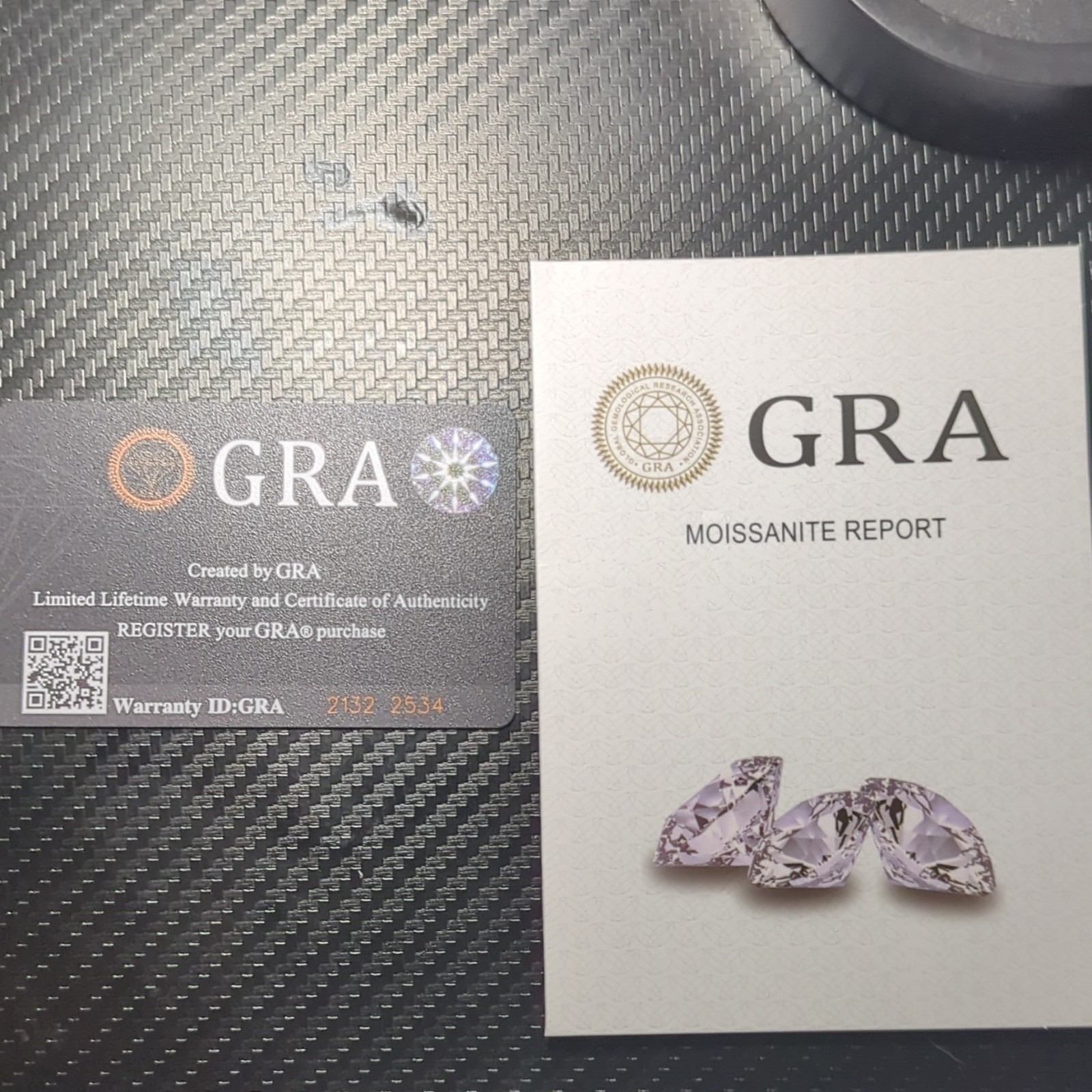 Half A Carrot Moissanite Earrings With Graded GRA Card
