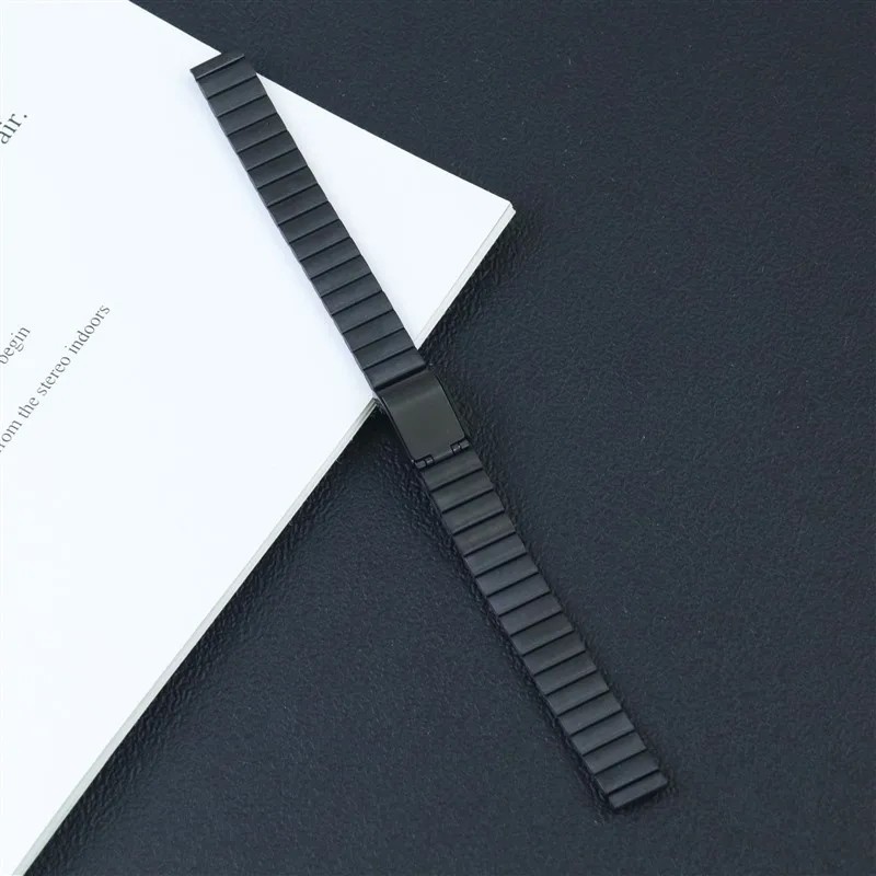 10 12 14 16 18 20mm Piece Bracelet Stainless Steel Strap Fold Buckle Watch Band