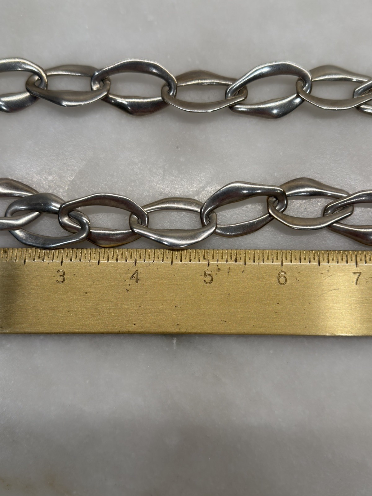 Tiffany & Co. Necklace 925 Sterling Silver Elsa Peretti Aegean 147G, 28inch
