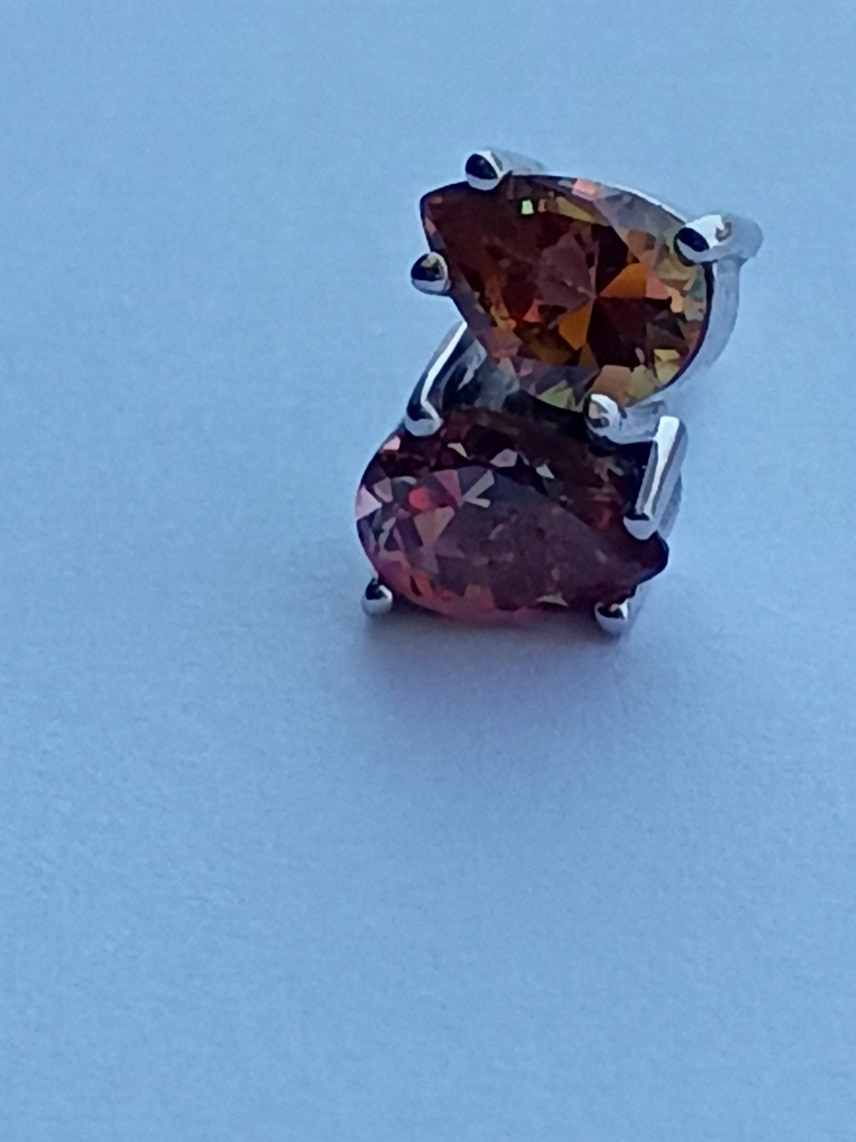 Vintage Sterling Silver Stud Earrings Color Changing Stones*See Description*