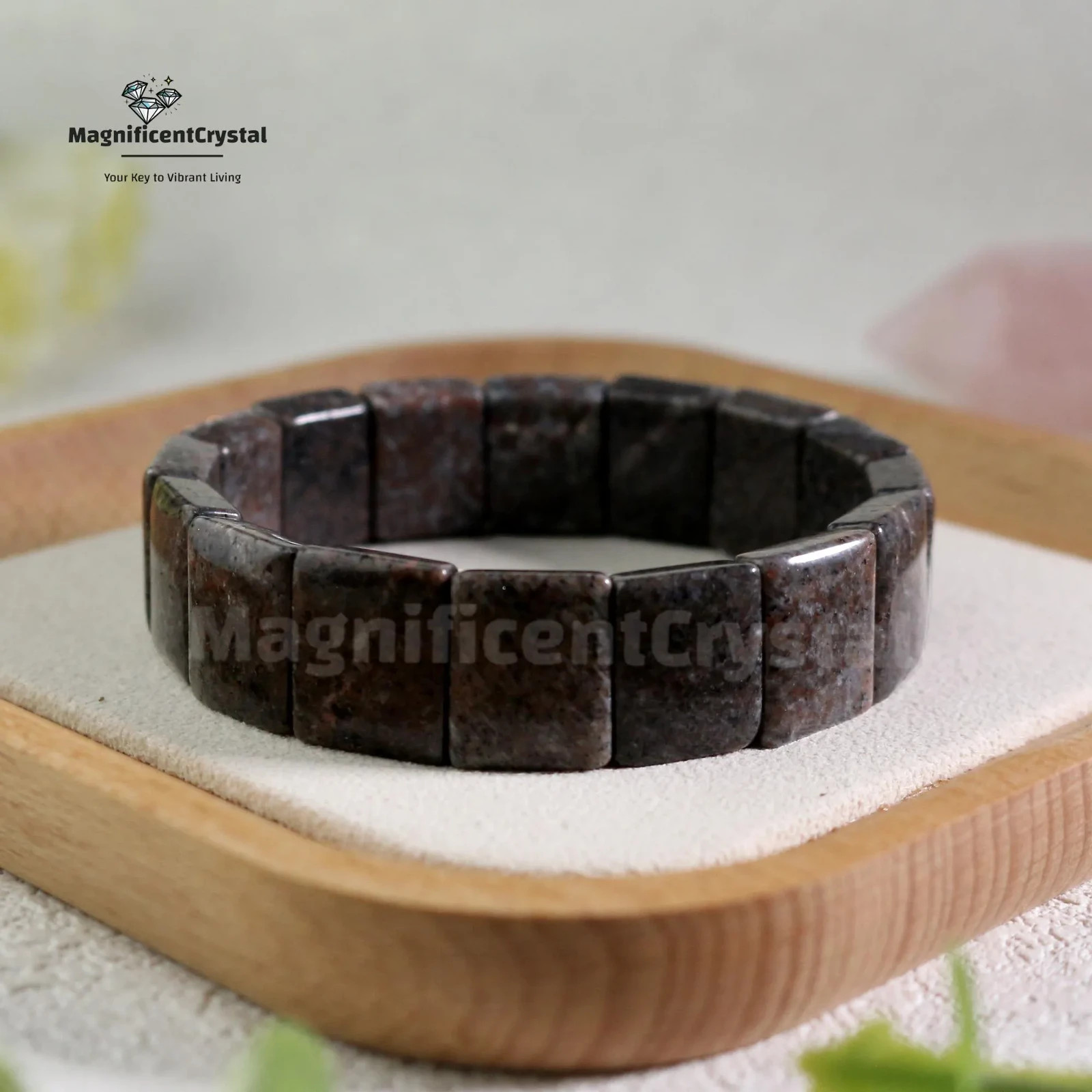 Yooperlite Stone Bracelet UV Reactive Glow Manifestation Bangle Glowing Jewelry