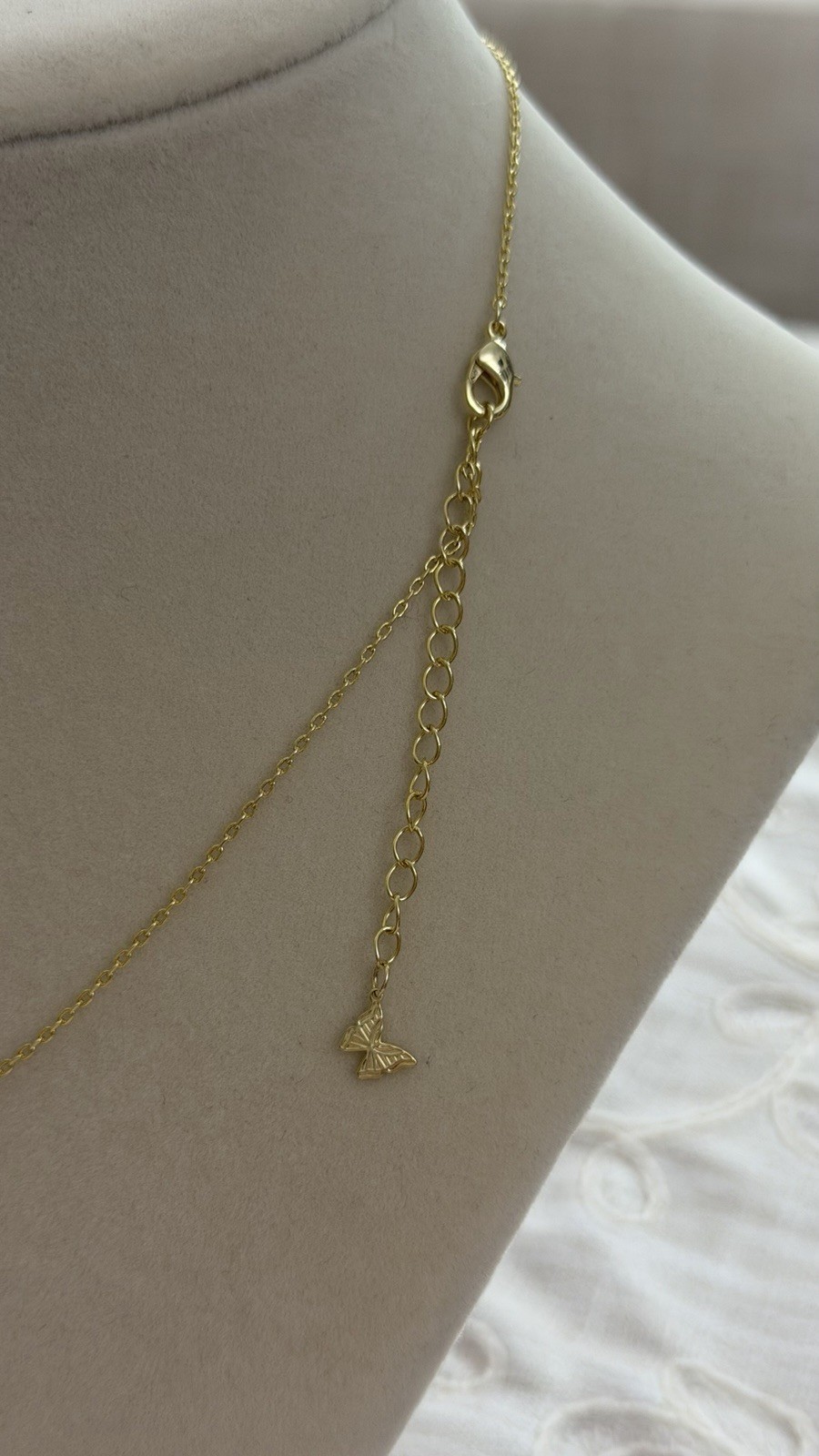 Yellow Gold Chain Necklace with CZ Crystal Emerald Pendant