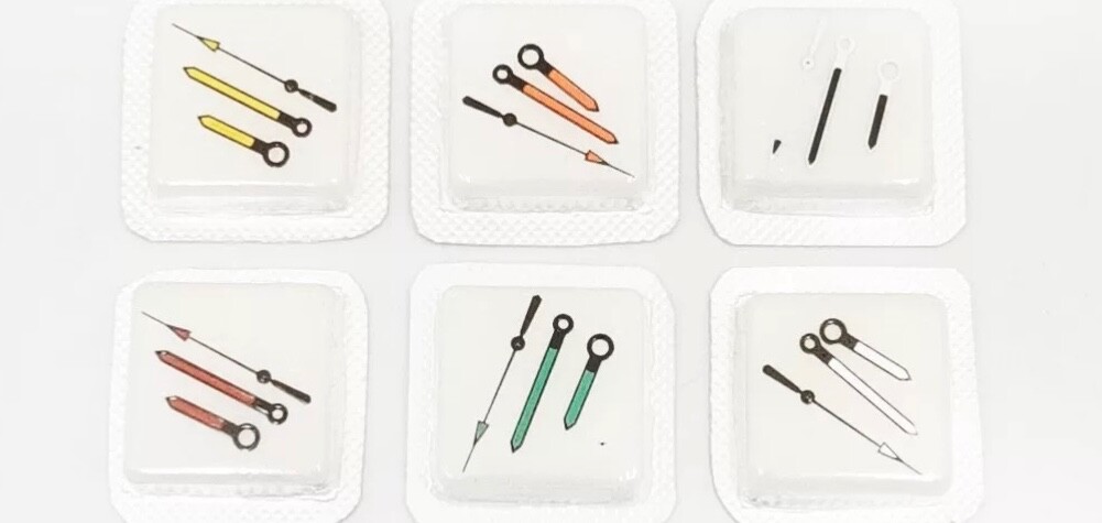 1 Set Simple Slim Color Watch Hand 8.5x13x13mm For NH35 NH36
