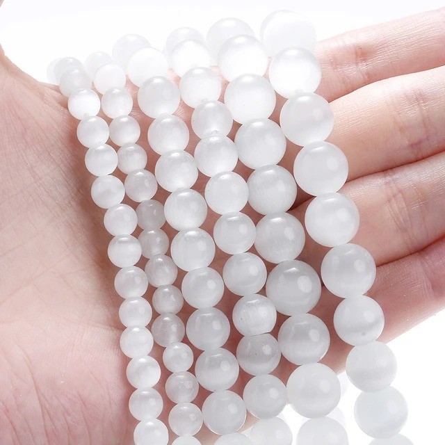Natural Gemstone Round Spacer Loose Beads Jewelry Making 4mm 6mm 8mm 10mm 12mm